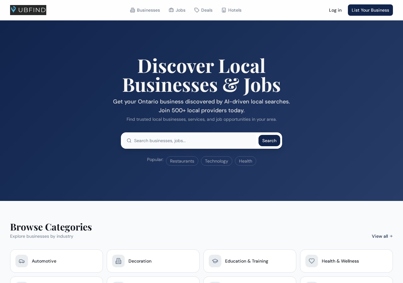 UBFIND website